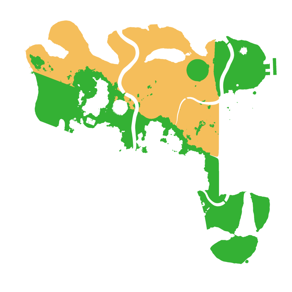 Biome Rust Map: Procedural Map, Size: 3500, Seed: 4647313