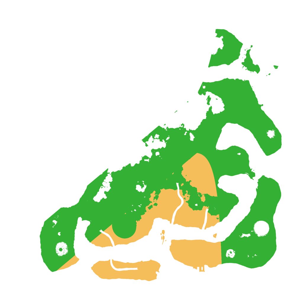 Biome Rust Map: Procedural Map, Size: 3500, Seed: 5841840