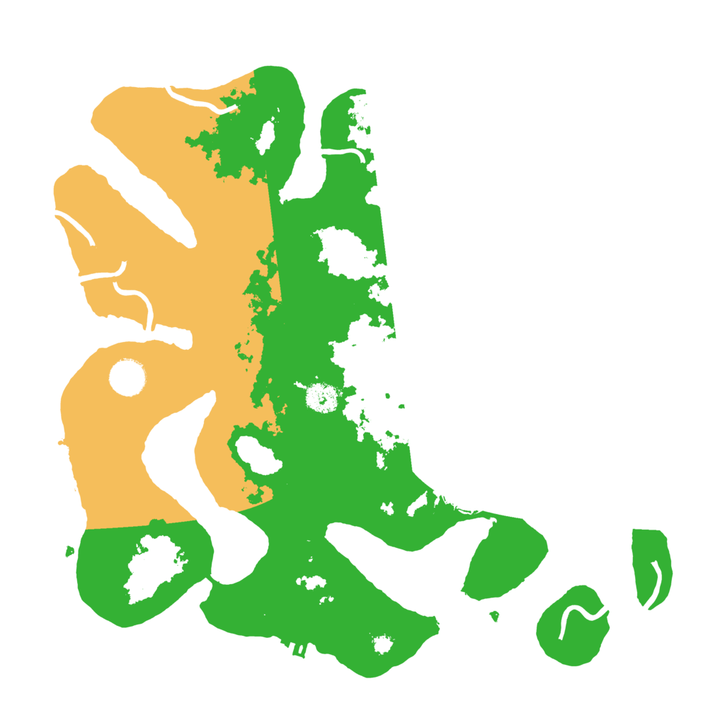 Biome Rust Map: Procedural Map, Size: 3500, Seed: 5071076