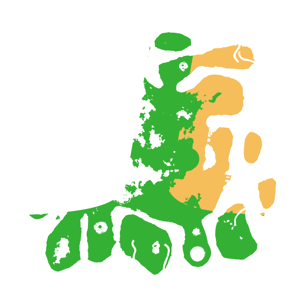 Biome Rust Map: Procedural Map, Size: 3500, Seed: 4089743