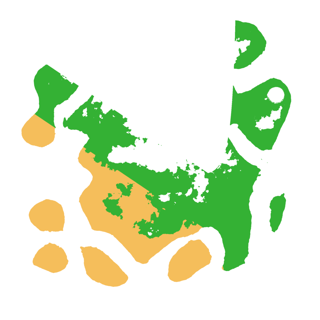 Biome Rust Map: Barren, Size: 3500, Seed: 3676713