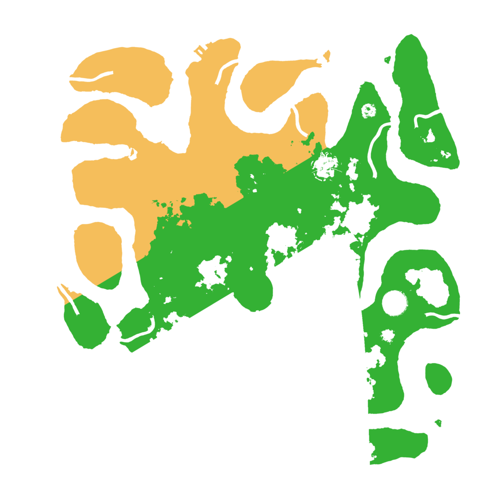 Biome Rust Map: Procedural Map, Size: 3500, Seed: 1867