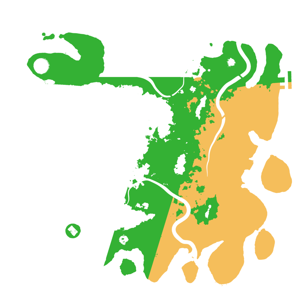 Biome Rust Map: Procedural Map, Size: 3500, Seed: 4299150