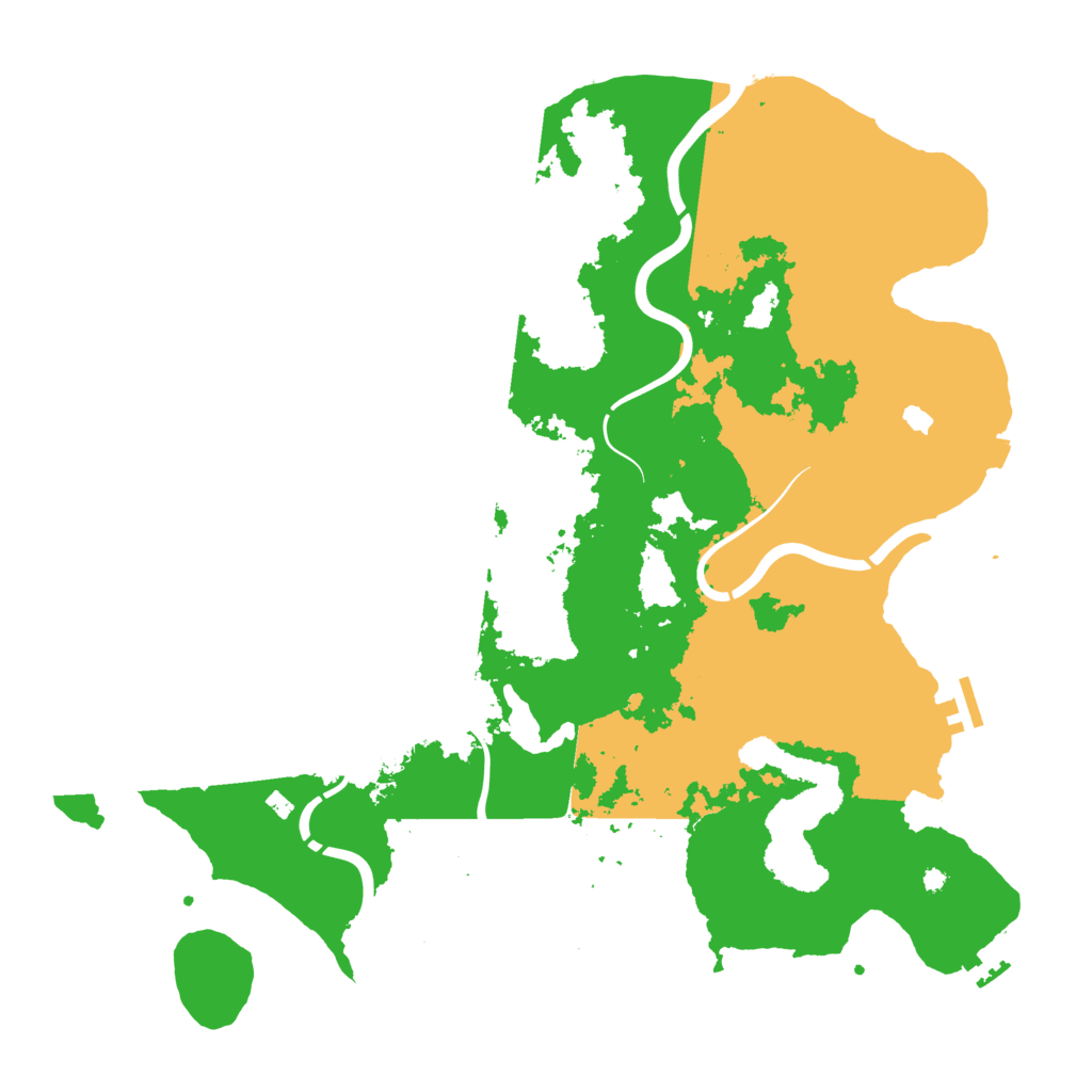 Biome Rust Map: Procedural Map, Size: 4300, Seed: 72