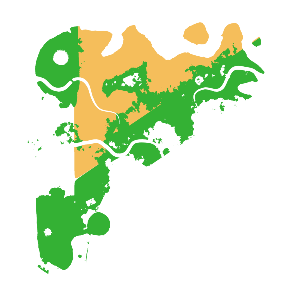 Biome Rust Map: Procedural Map, Size: 3500, Seed: 1410262