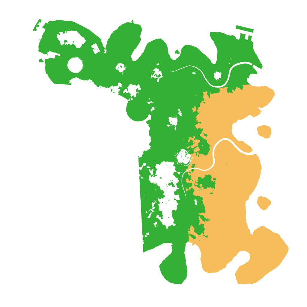 Biome Rust Map: Procedural Map, Size: 3500, Seed: 5428118