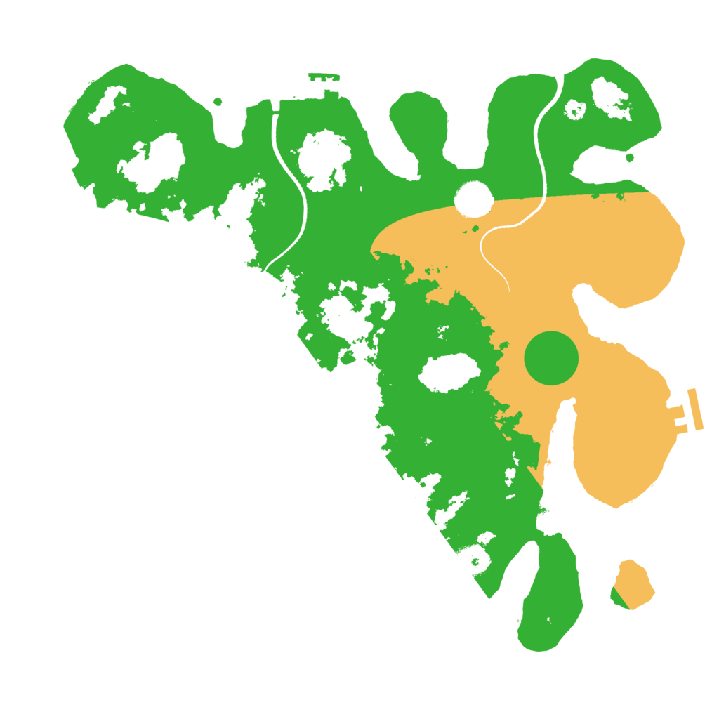 Biome Rust Map: Procedural Map, Size: 3500, Seed: 4597641