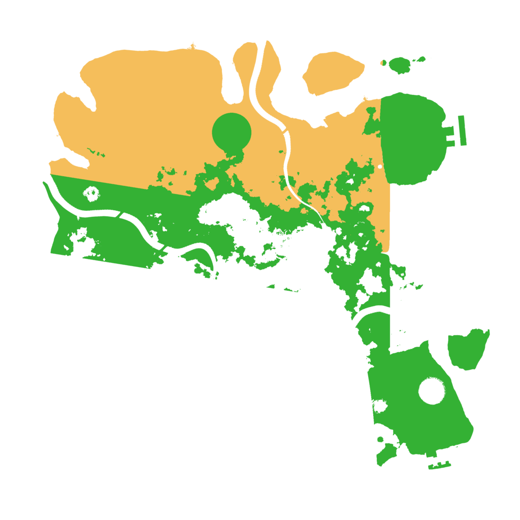 Biome Rust Map: Procedural Map, Size: 3500, Seed: 4071470