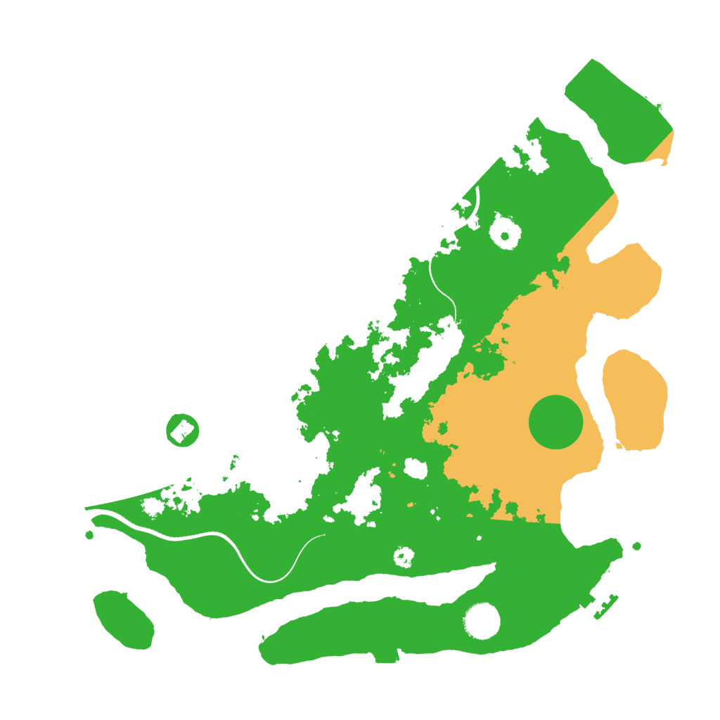 Biome Rust Map: Procedural Map, Size: 3500, Seed: 5785838