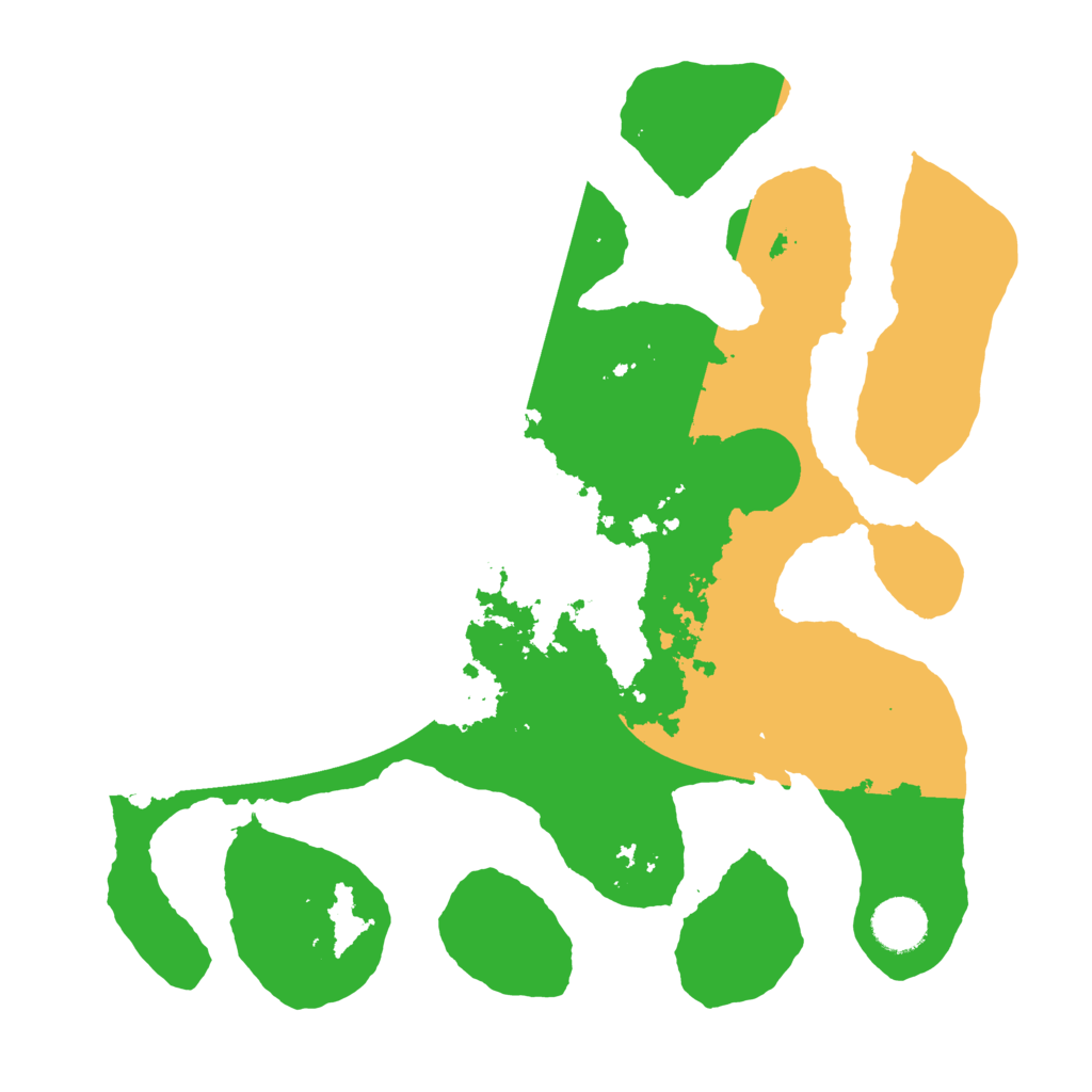 Biome Rust Map: Barren, Size: 3500, Seed: 4215027