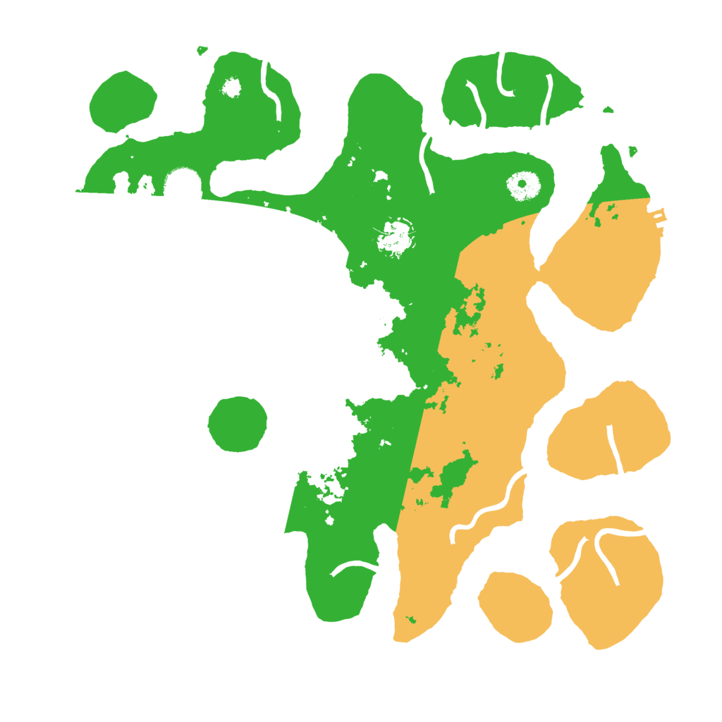 Biome Rust Map: Procedural Map, Size: 3500, Seed: 1620319