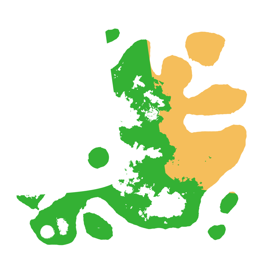 Biome Rust Map: Barren, Size: 3500, Seed: 1834998