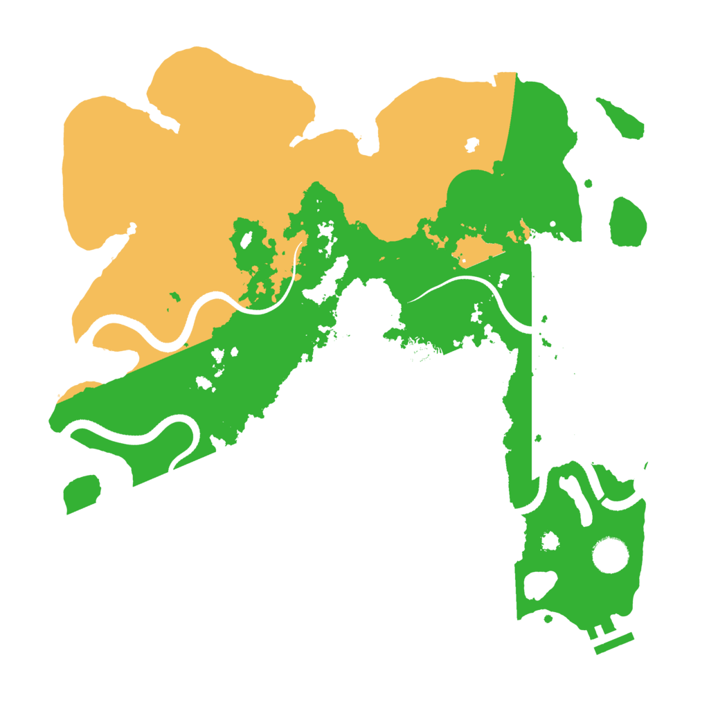 Biome Rust Map: Procedural Map, Size: 3500, Seed: 5588929