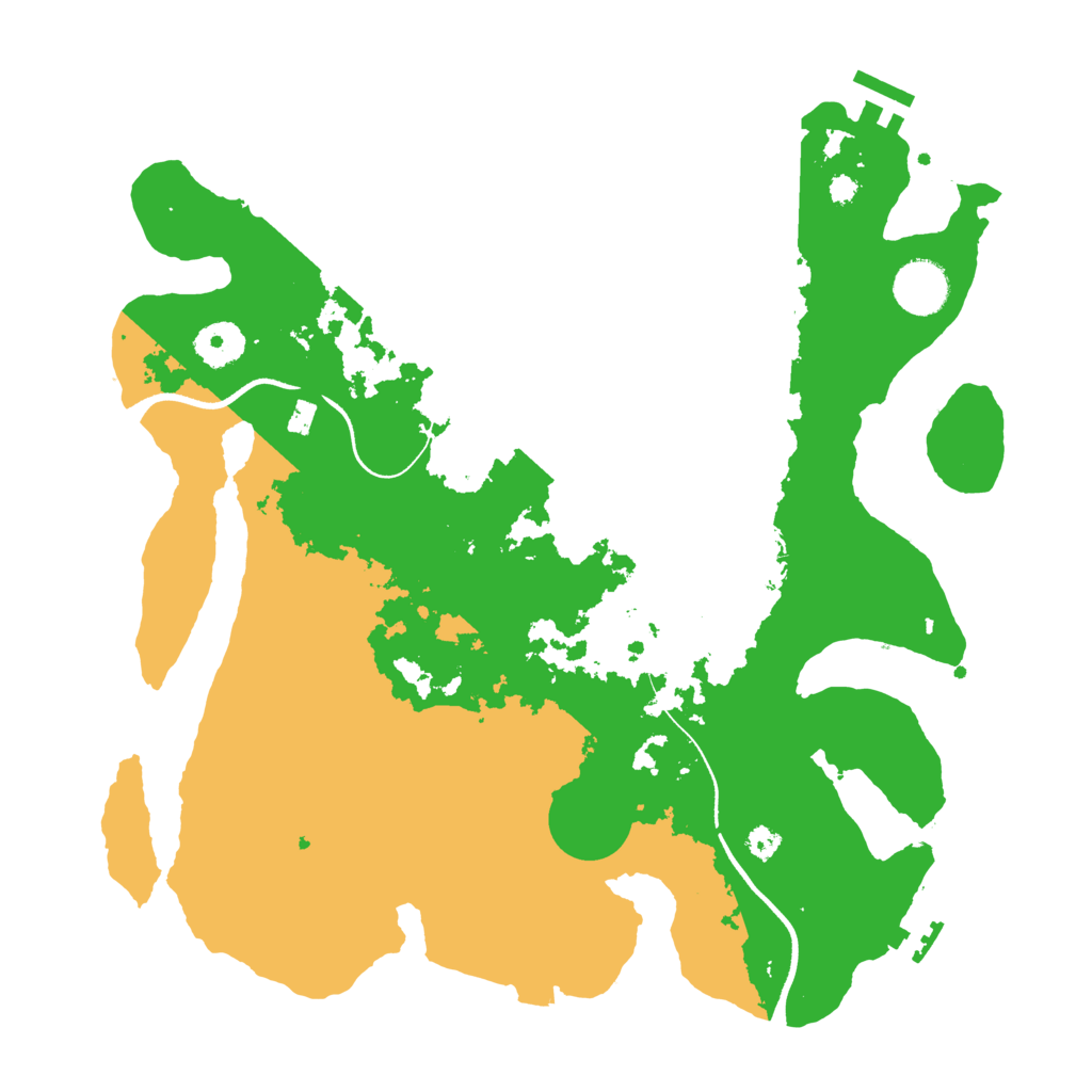 Biome Rust Map: Procedural Map, Size: 3500, Seed: 850328