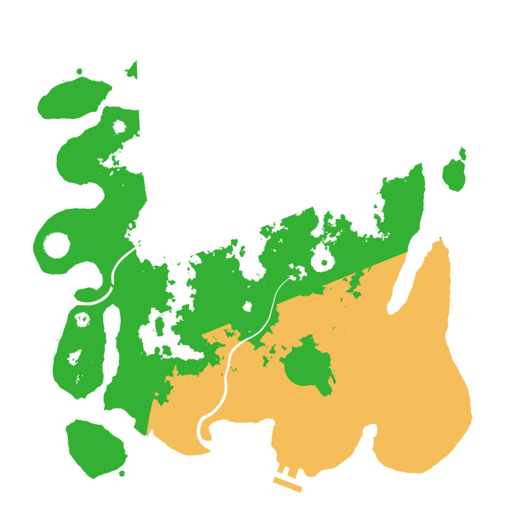 Biome Rust Map: Procedural Map, Size: 3500, Seed: 2766186