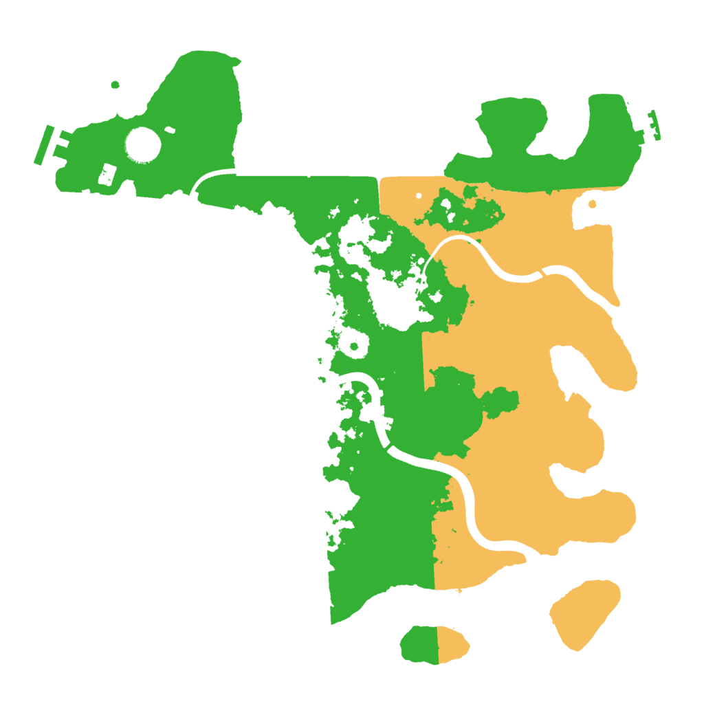 Biome Rust Map: Procedural Map, Size: 3500, Seed: 3917338