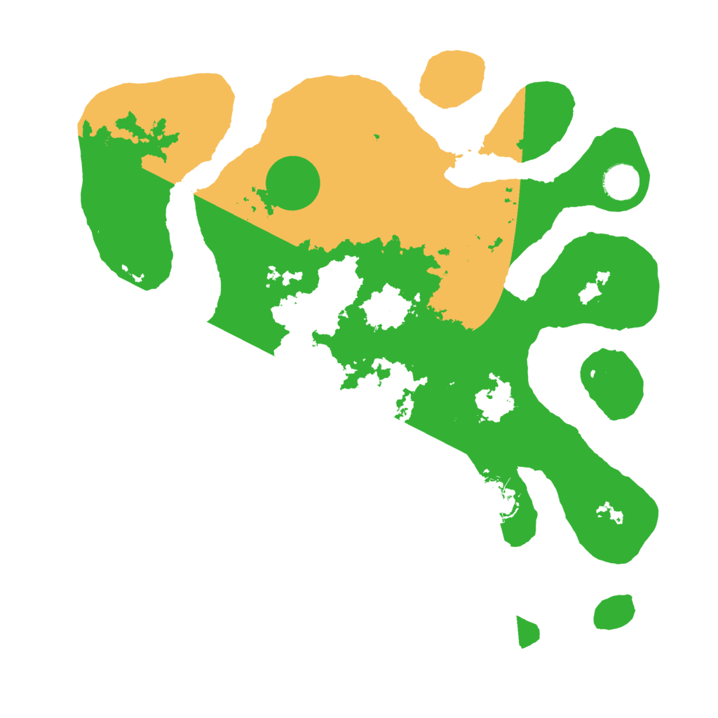 Biome Rust Map: Barren, Size: 3500, Seed: 1026683