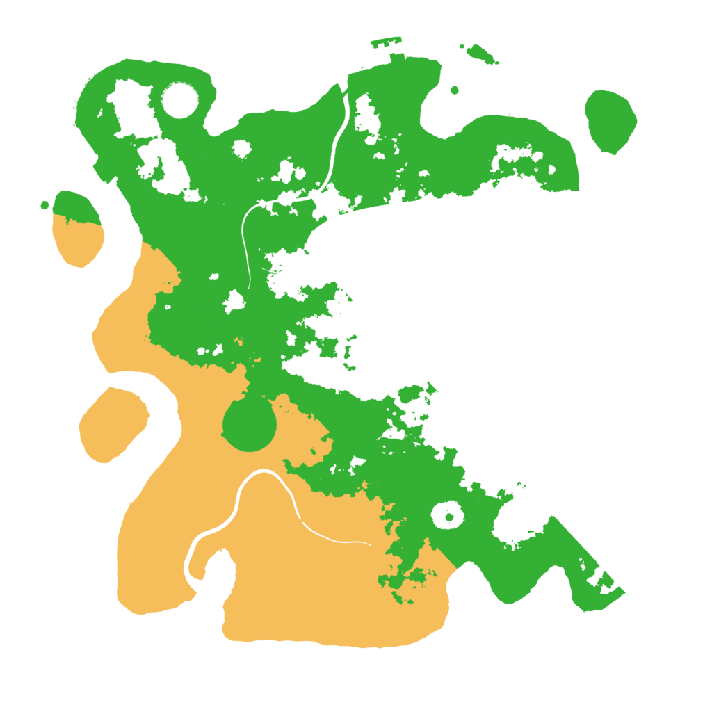 Biome Rust Map: Procedural Map, Size: 3500, Seed: 694436125
