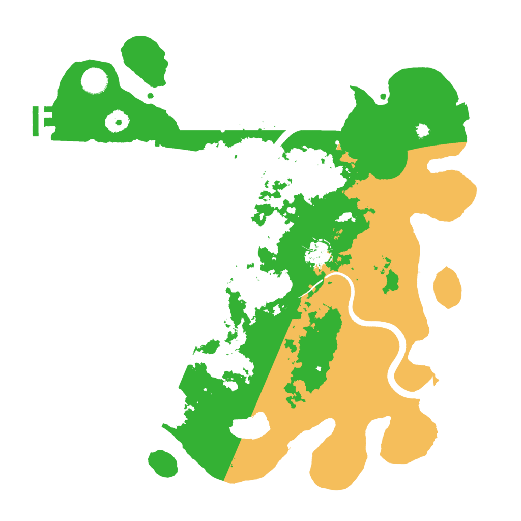 Biome Rust Map: Procedural Map, Size: 3500, Seed: 4453308