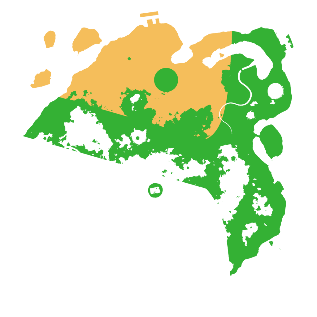 Biome Rust Map: Procedural Map, Size: 3500, Seed: 381340