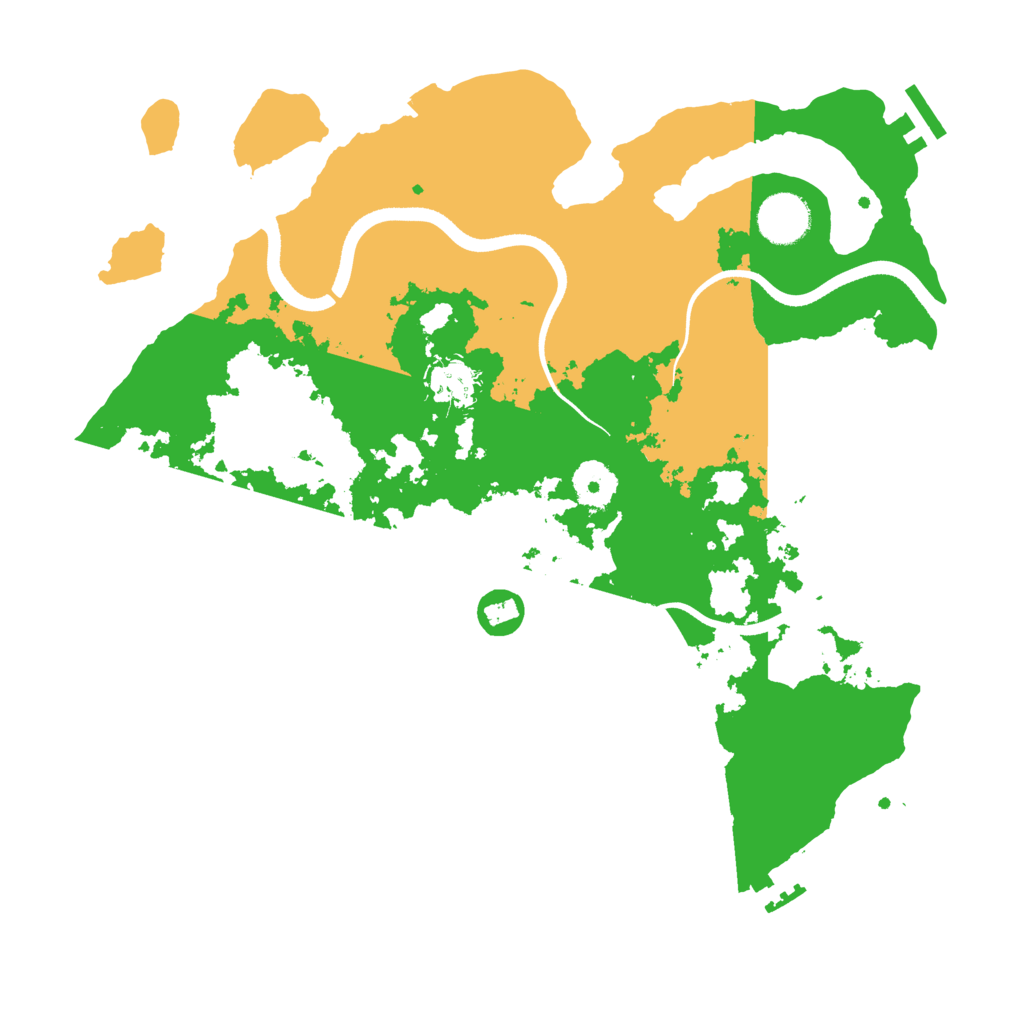 Biome Rust Map: Procedural Map, Size: 3500, Seed: 381340