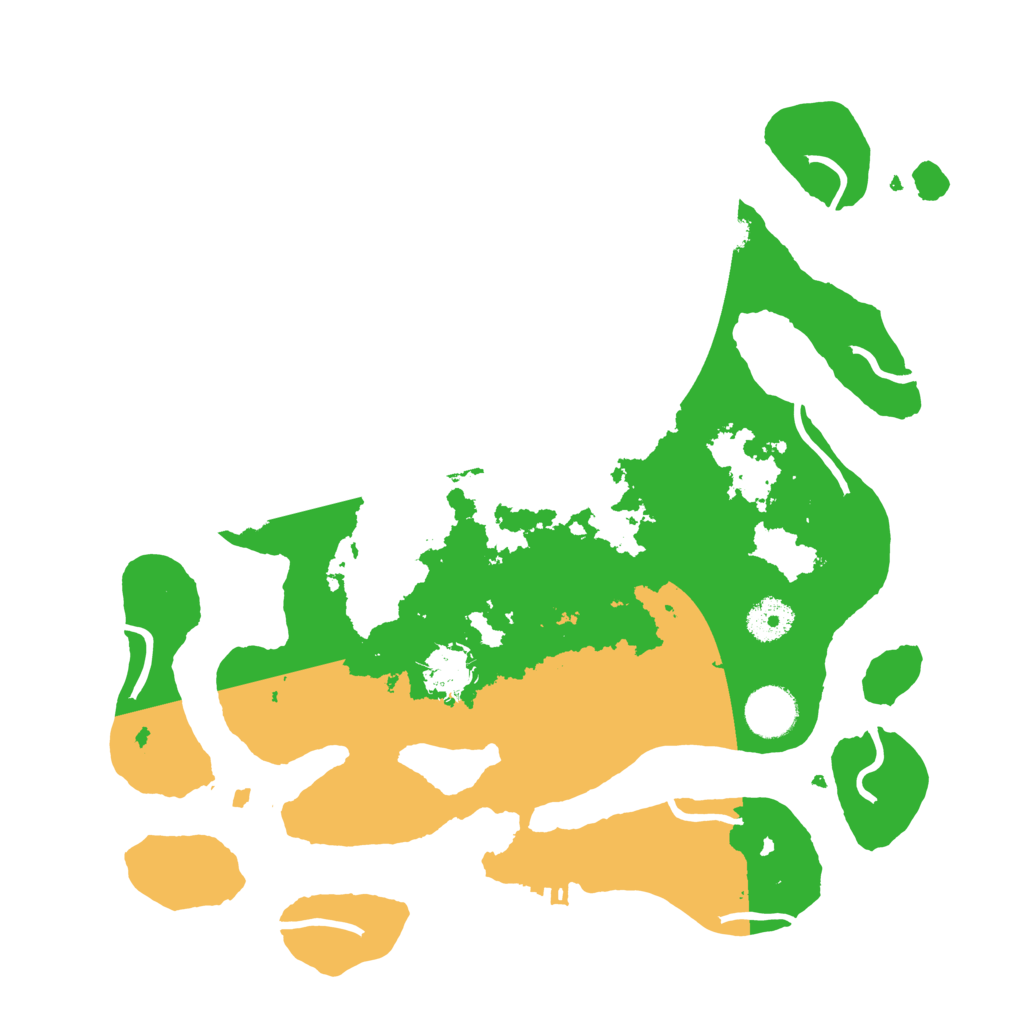 Biome Rust Map: Procedural Map, Size: 3500, Seed: 1957291