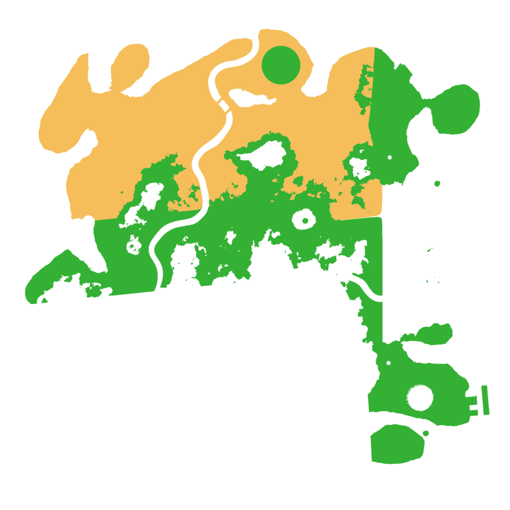 Biome Rust Map: Procedural Map, Size: 3500, Seed: 6046021