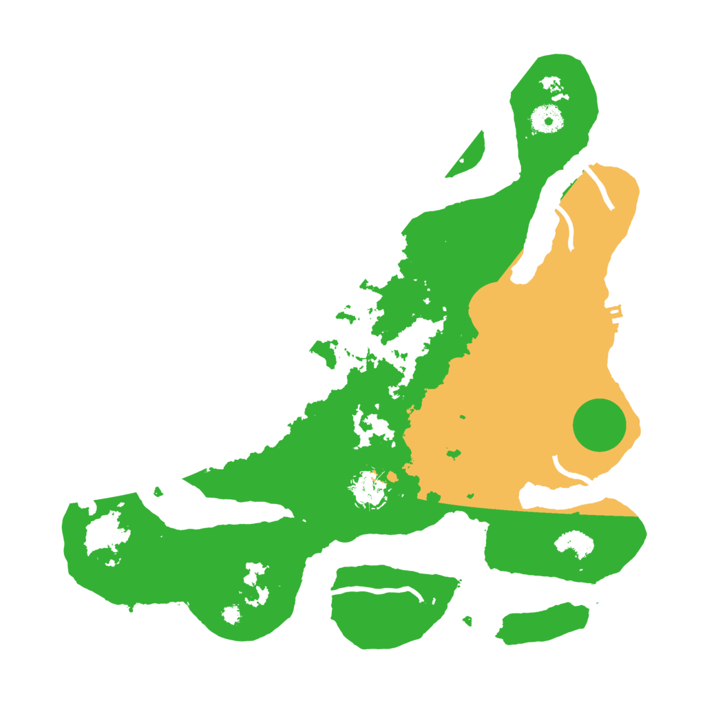 Biome Rust Map: Procedural Map, Size: 3500, Seed: 5361096