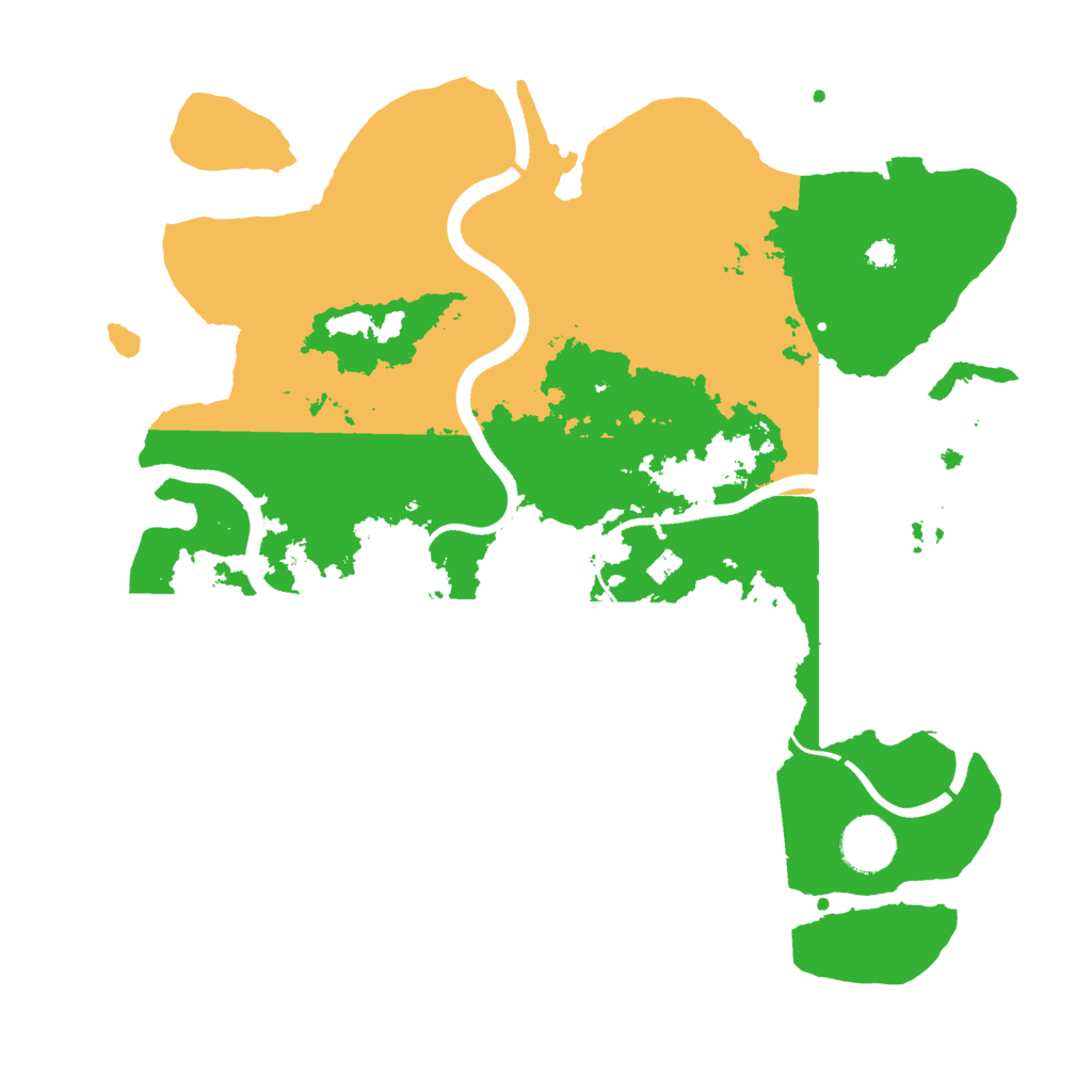 Biome Rust Map: Procedural Map, Size: 3500, Seed: 5709998