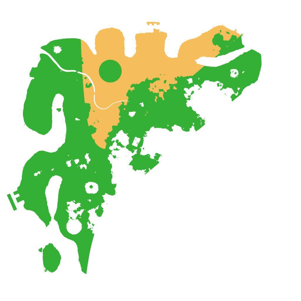 Biome Rust Map: Procedural Map, Size: 3500, Seed: 91461