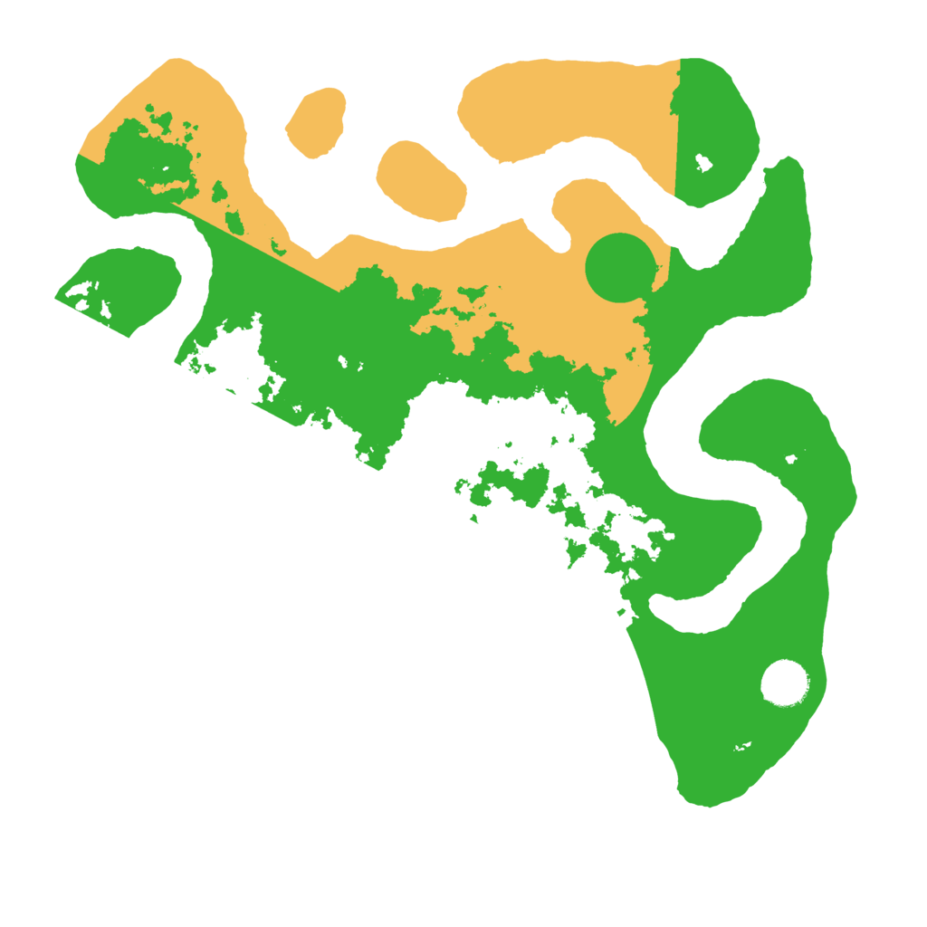 Biome Rust Map: Barren, Size: 3500, Seed: 4284050