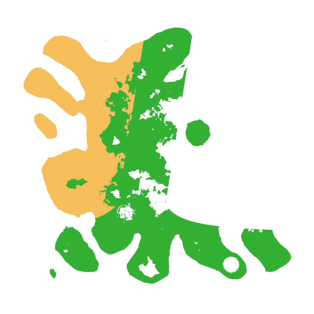 Biome Rust Map: Barren, Size: 3500, Seed: 665342