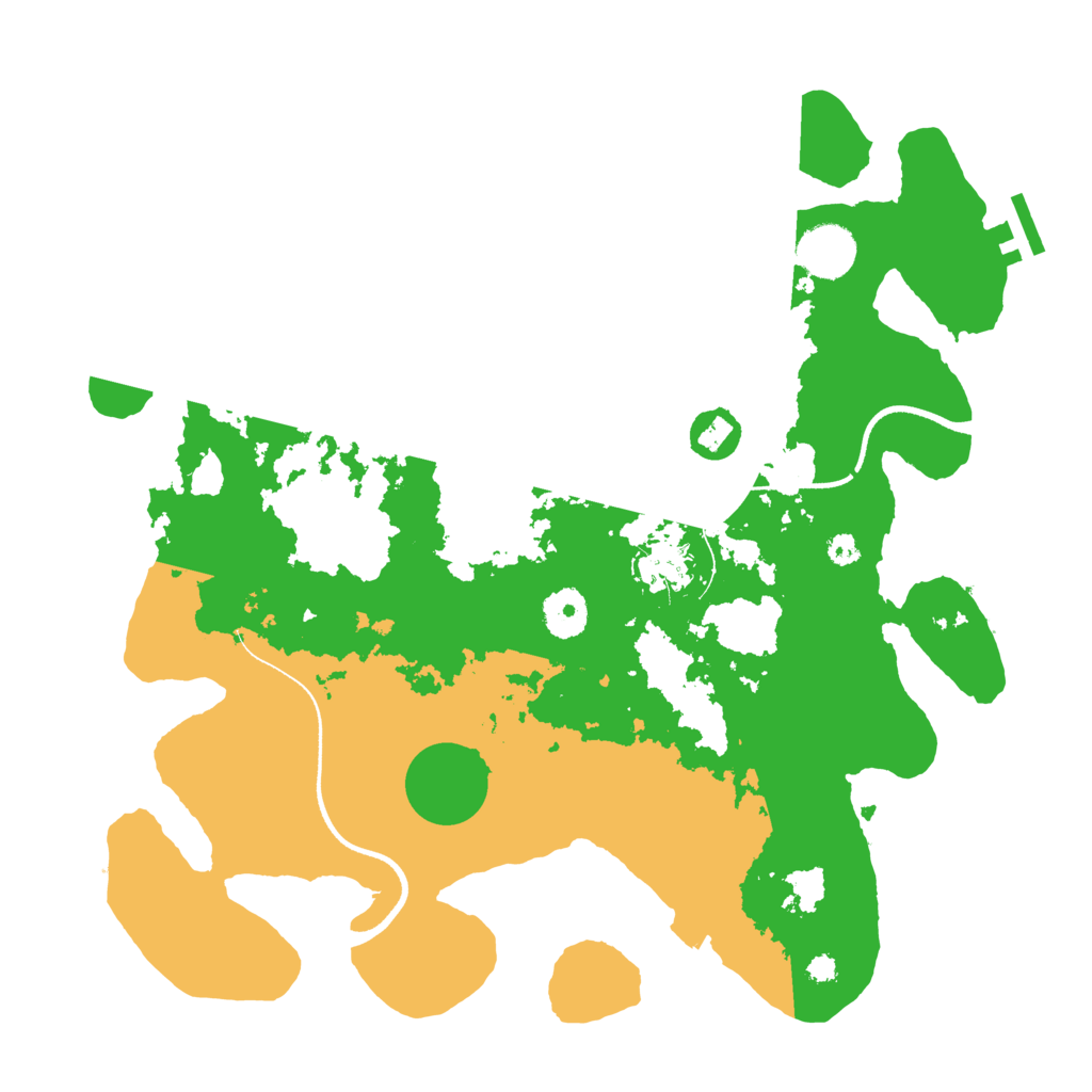 Biome Rust Map: Procedural Map, Size: 3500, Seed: 3915991