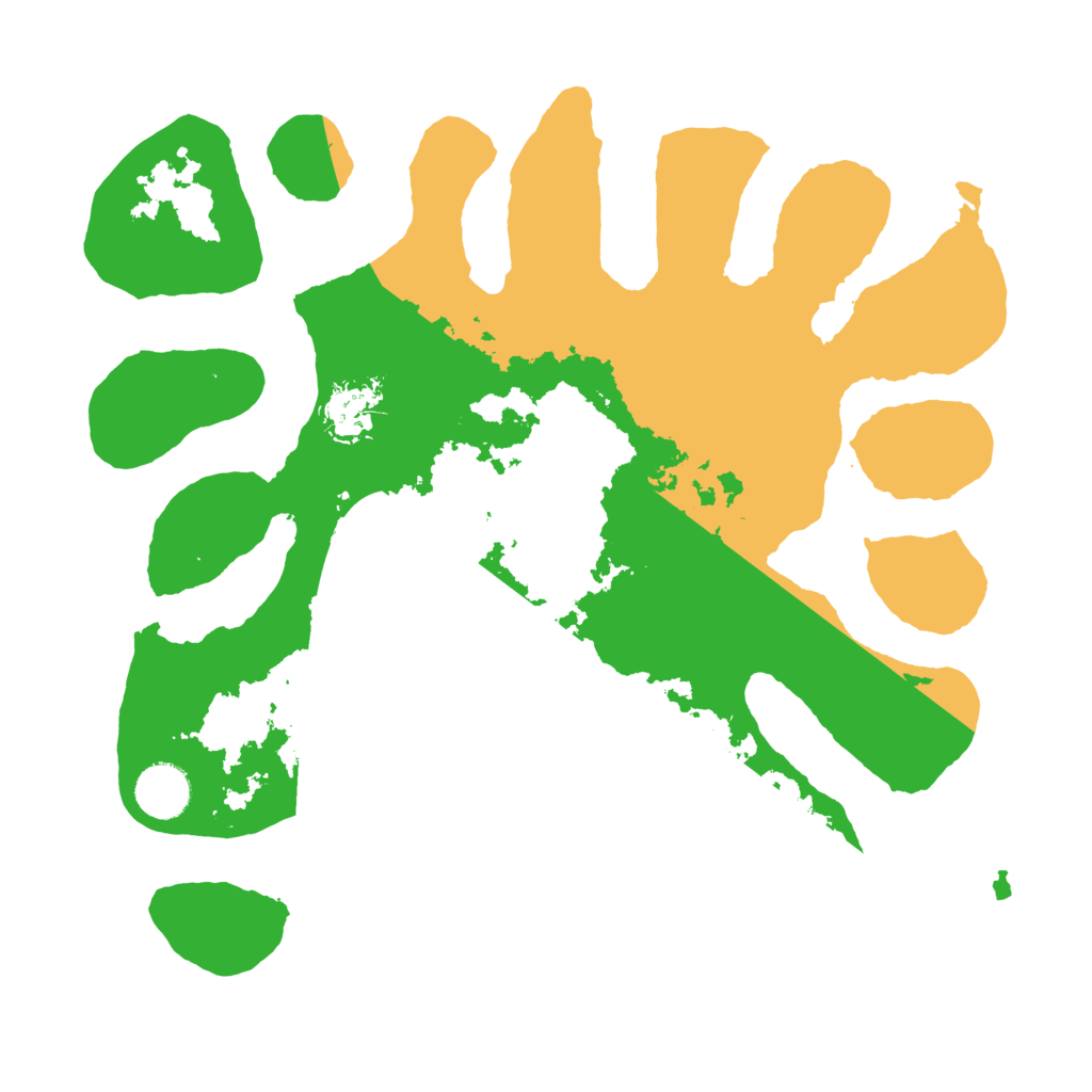 Biome Rust Map: Barren, Size: 3500, Seed: 3981131