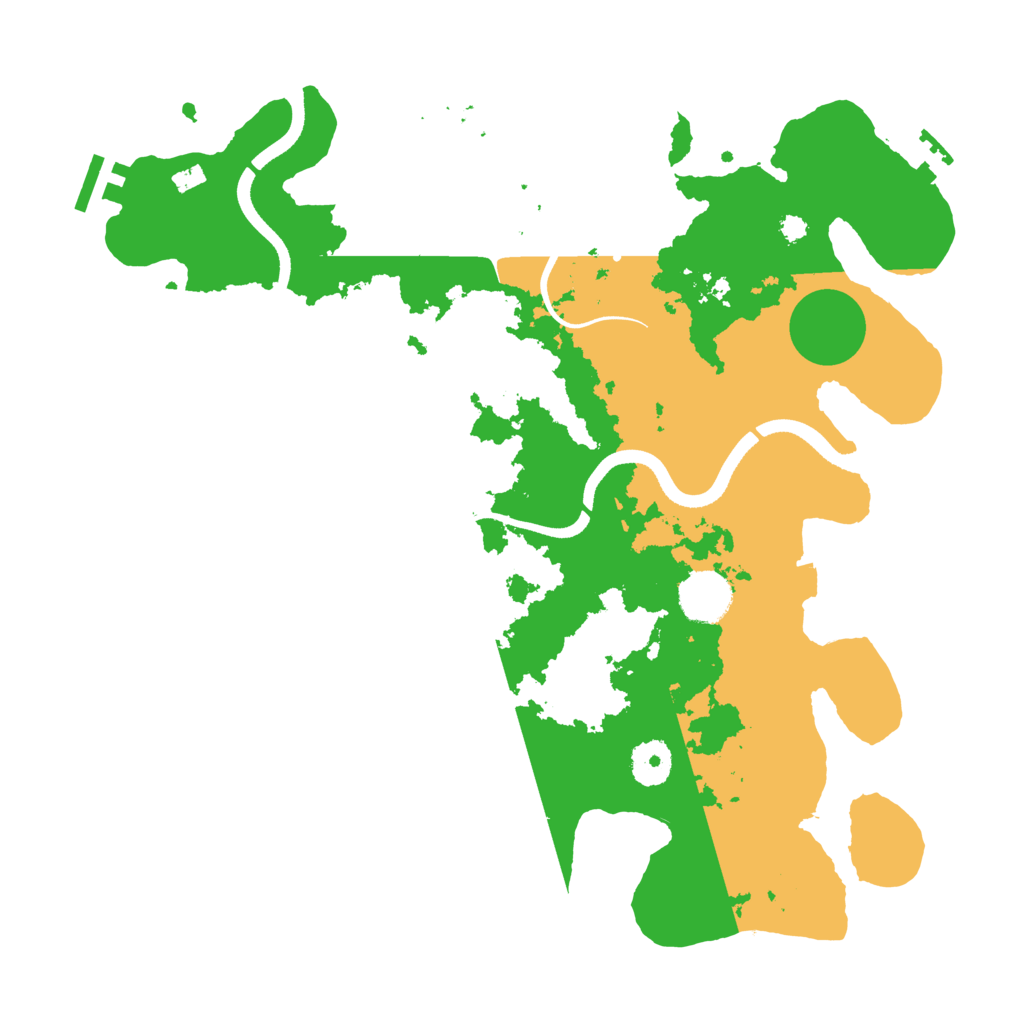 Biome Rust Map: Procedural Map, Size: 3550, Seed: 235053