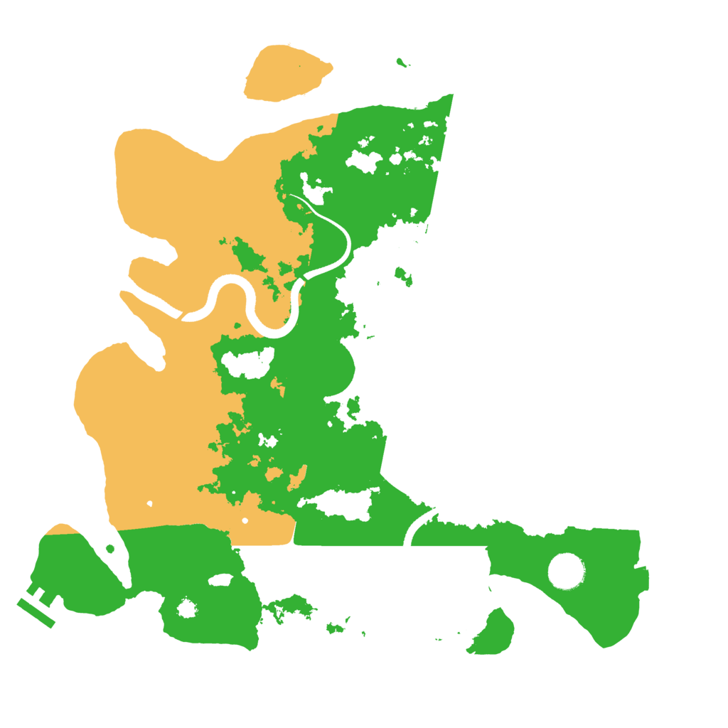 Biome Rust Map: Procedural Map, Size: 3500, Seed: 6283169