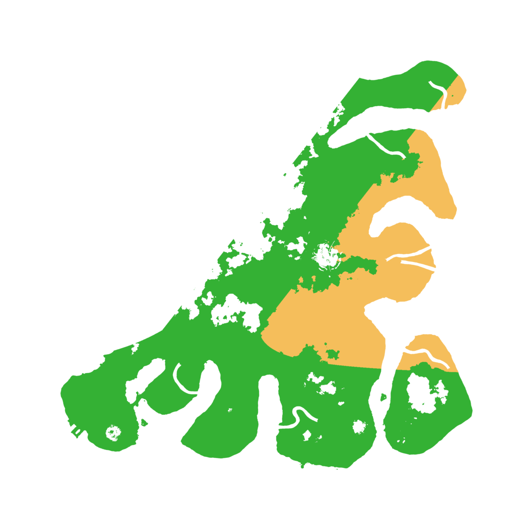 Biome Rust Map: Procedural Map, Size: 3500, Seed: 6163772