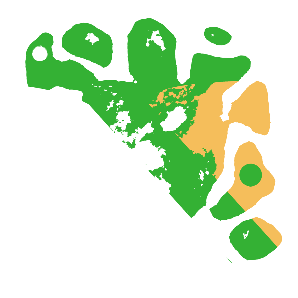 Biome Rust Map: Barren, Size: 3500, Seed: 2636166