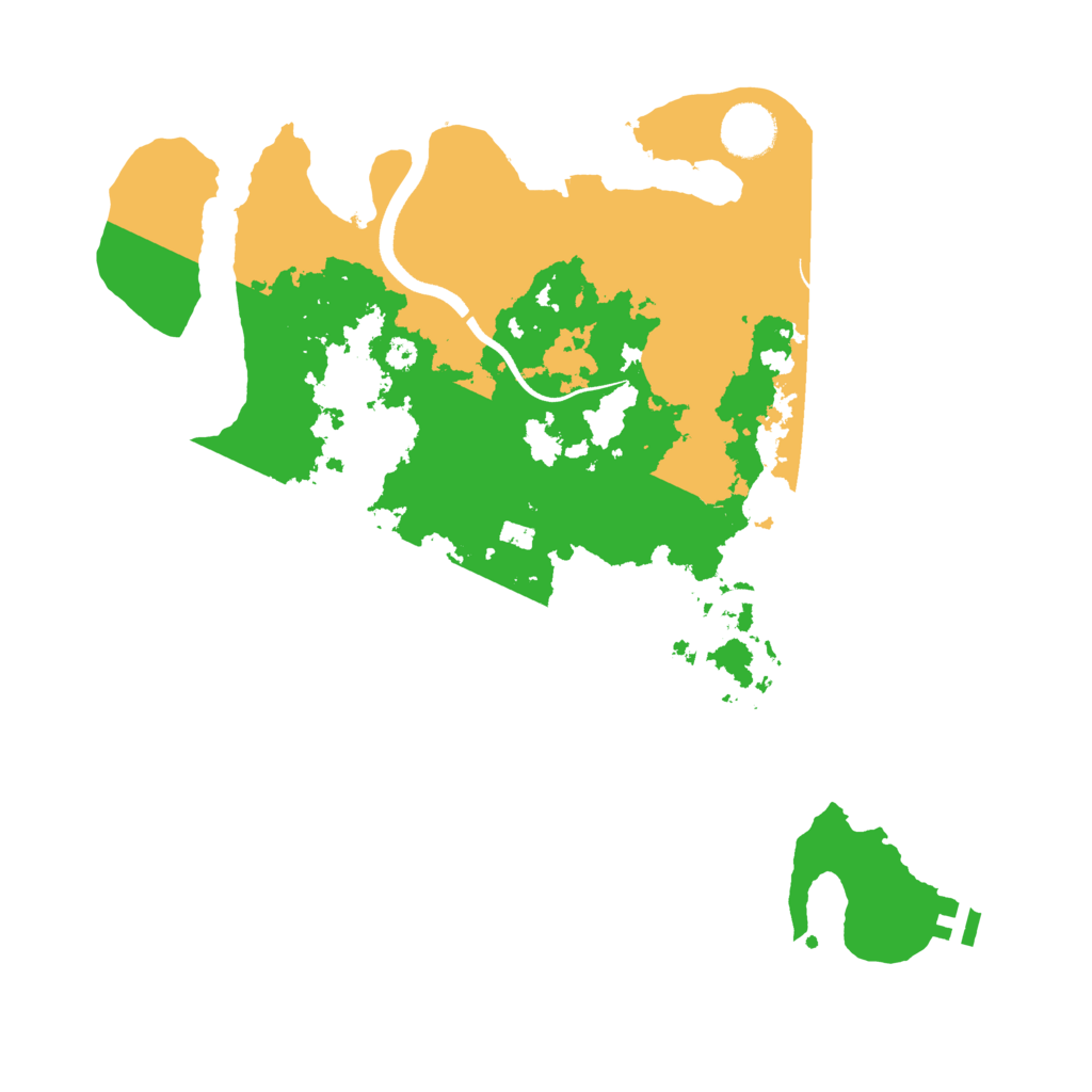 Biome Rust Map: Procedural Map, Size: 3500, Seed: 1002879