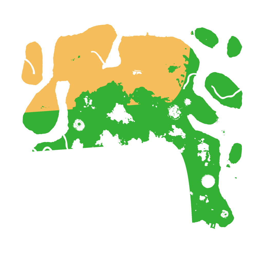 Biome Rust Map: Procedural Map, Size: 3500, Seed: 5961107