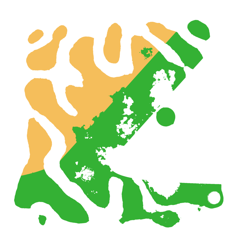 Biome Rust Map: Barren, Size: 3500, Seed: 514243