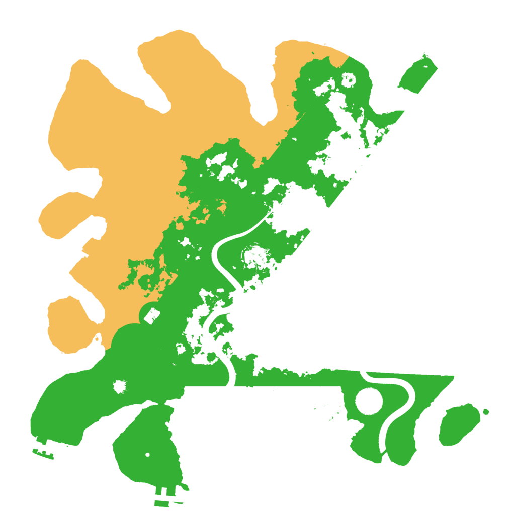 Biome Rust Map: Procedural Map, Size: 3500, Seed: 3102433