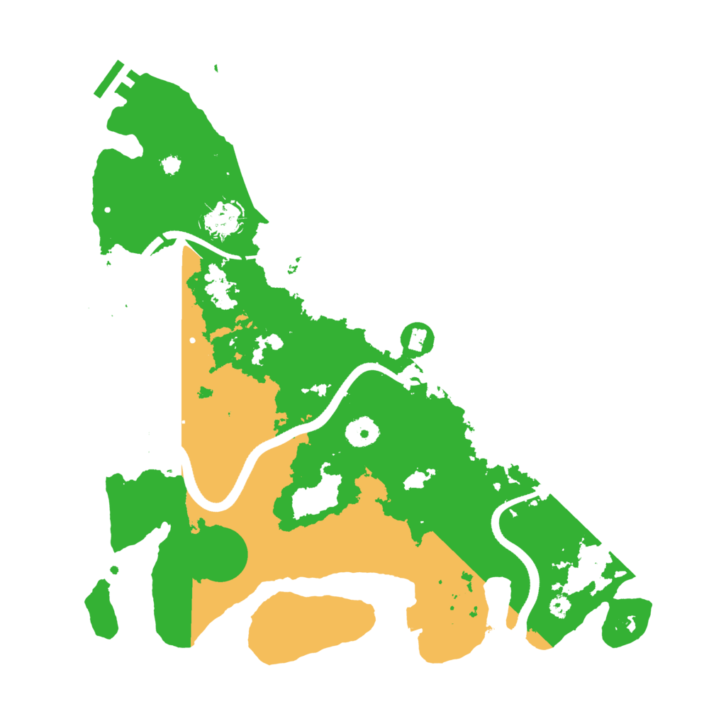 Biome Rust Map: Procedural Map, Size: 3500, Seed: 890571