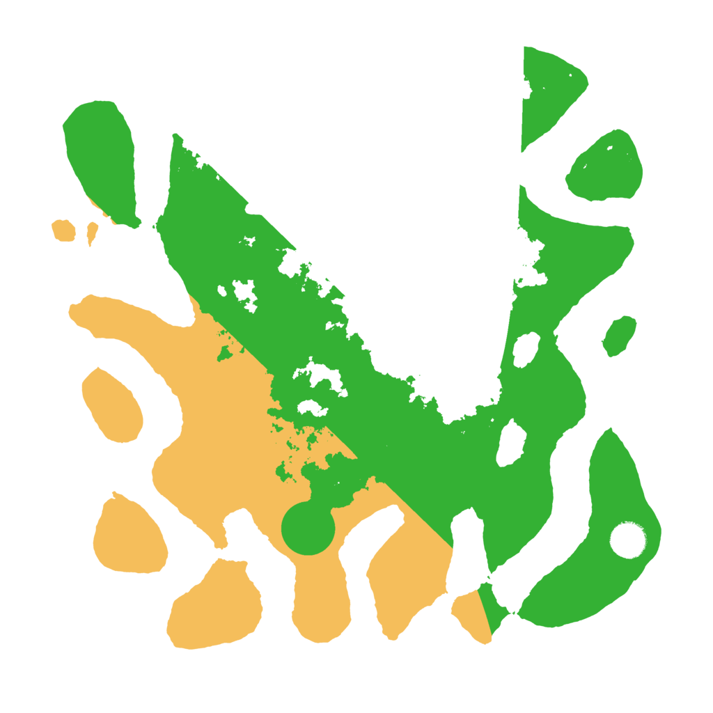 Biome Rust Map: Barren, Size: 3500, Seed: 3253507