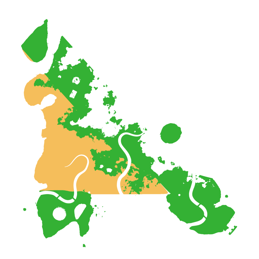 Biome Rust Map: Procedural Map, Size: 3500, Seed: 499757