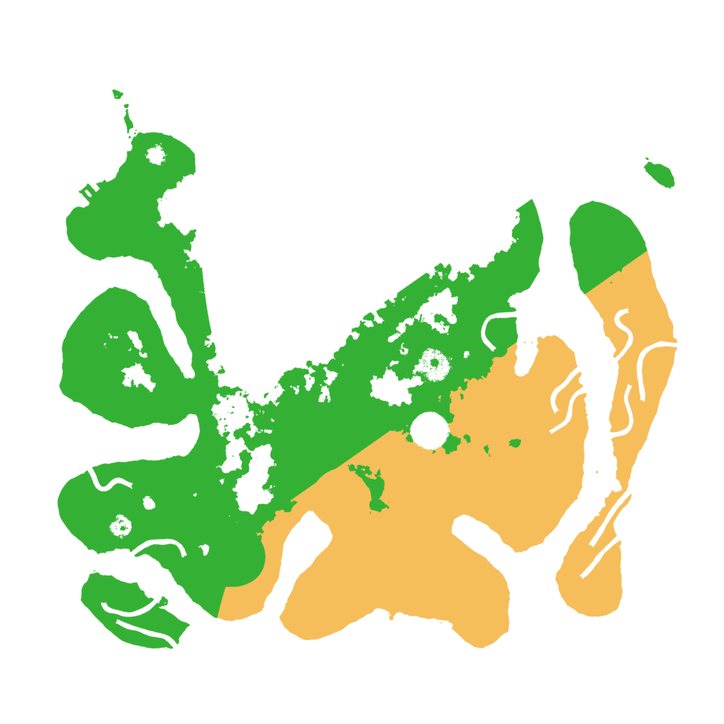 Biome Rust Map: Procedural Map, Size: 3500, Seed: 6265431