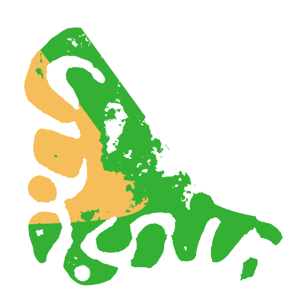 Biome Rust Map: Barren, Size: 3500, Seed: 1376032