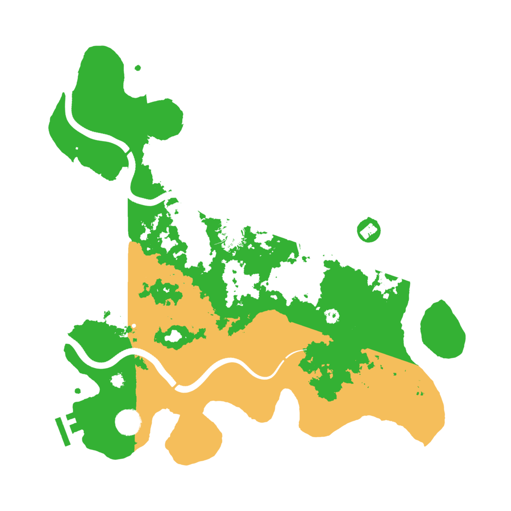 Biome Rust Map: Procedural Map, Size: 3500, Seed: 5499502