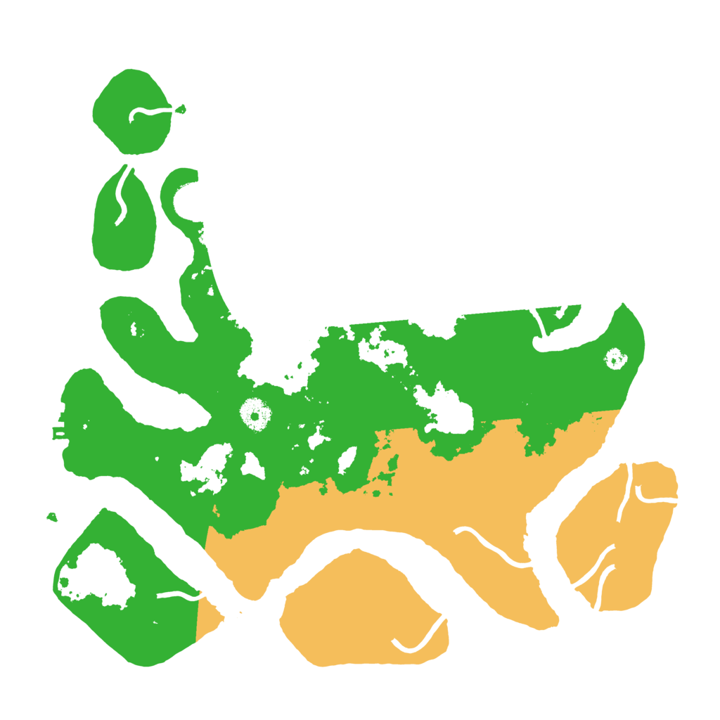 Biome Rust Map: Procedural Map, Size: 3500, Seed: 5701625