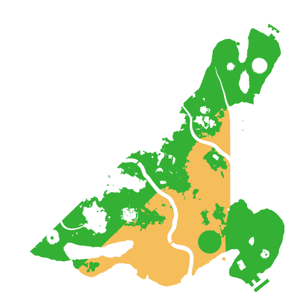 Biome Rust Map: Procedural Map, Size: 3500, Seed: 4333250